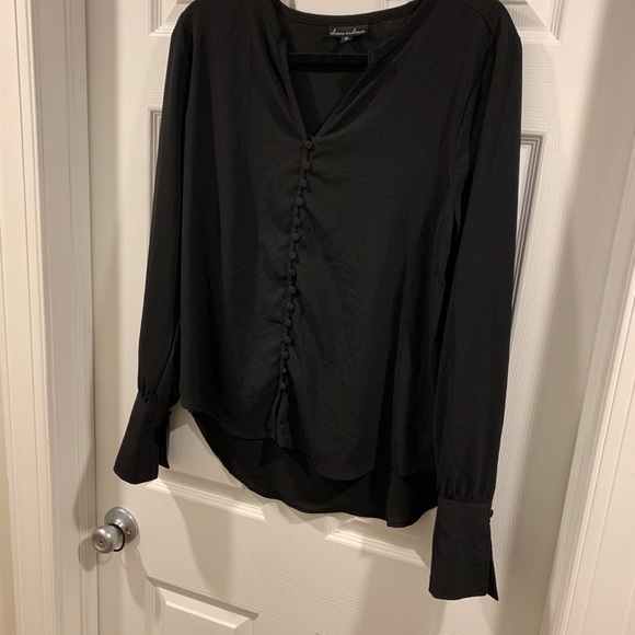 Worn once dressy black top XL - Picture 4 of 7